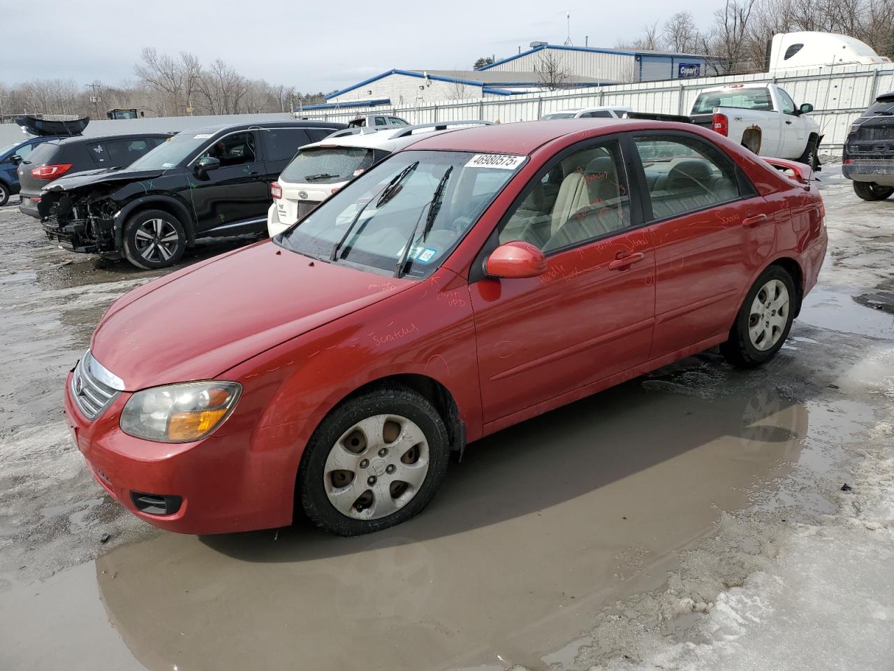 2009 KIA Spectra VIN KNAFE221295615627