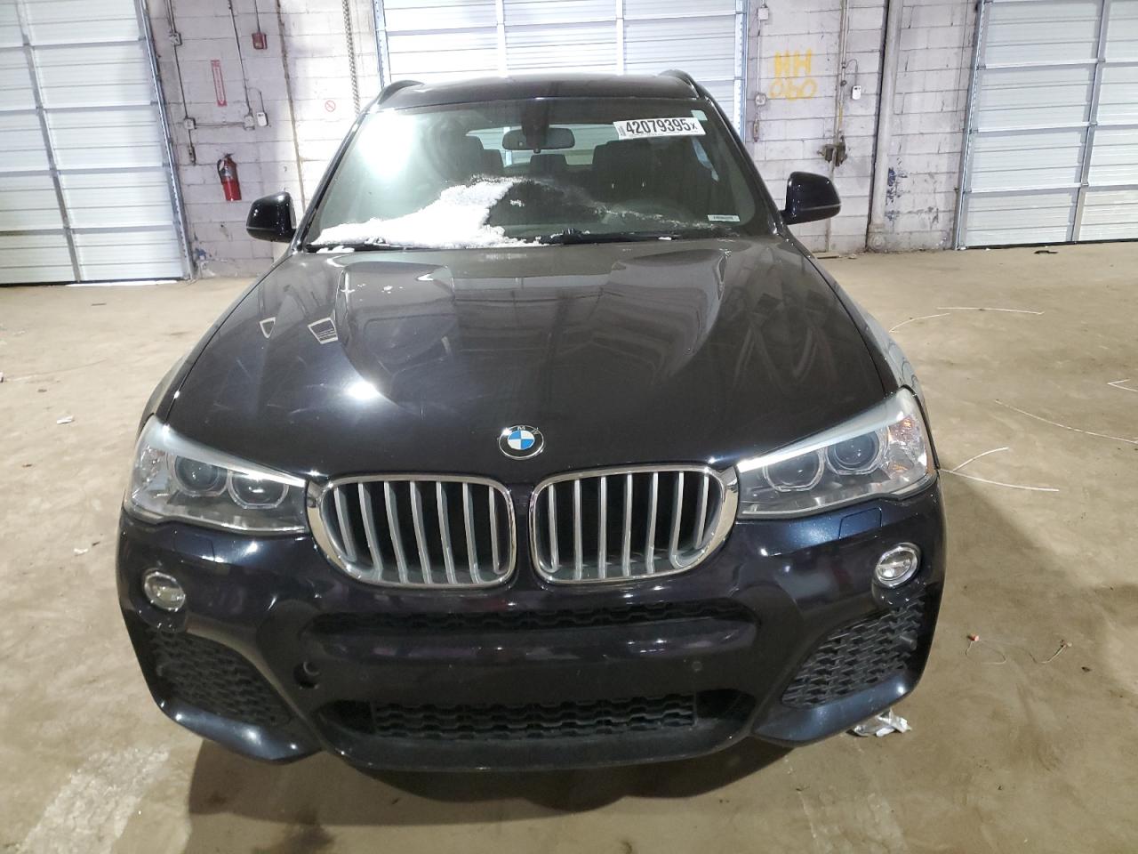 2017 BMW X3 VIN 5UXWX9C31H0W75950 Copart auction photo, side damage thumbnail 5