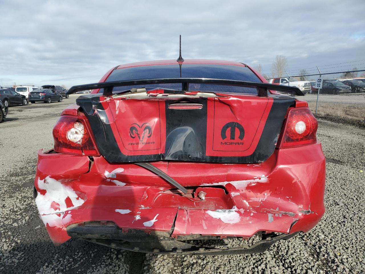 2014 Dodge Avenger VIN 1C3CDZAB7EN175589 Copart auction photo, rear end damage thumbnail 6