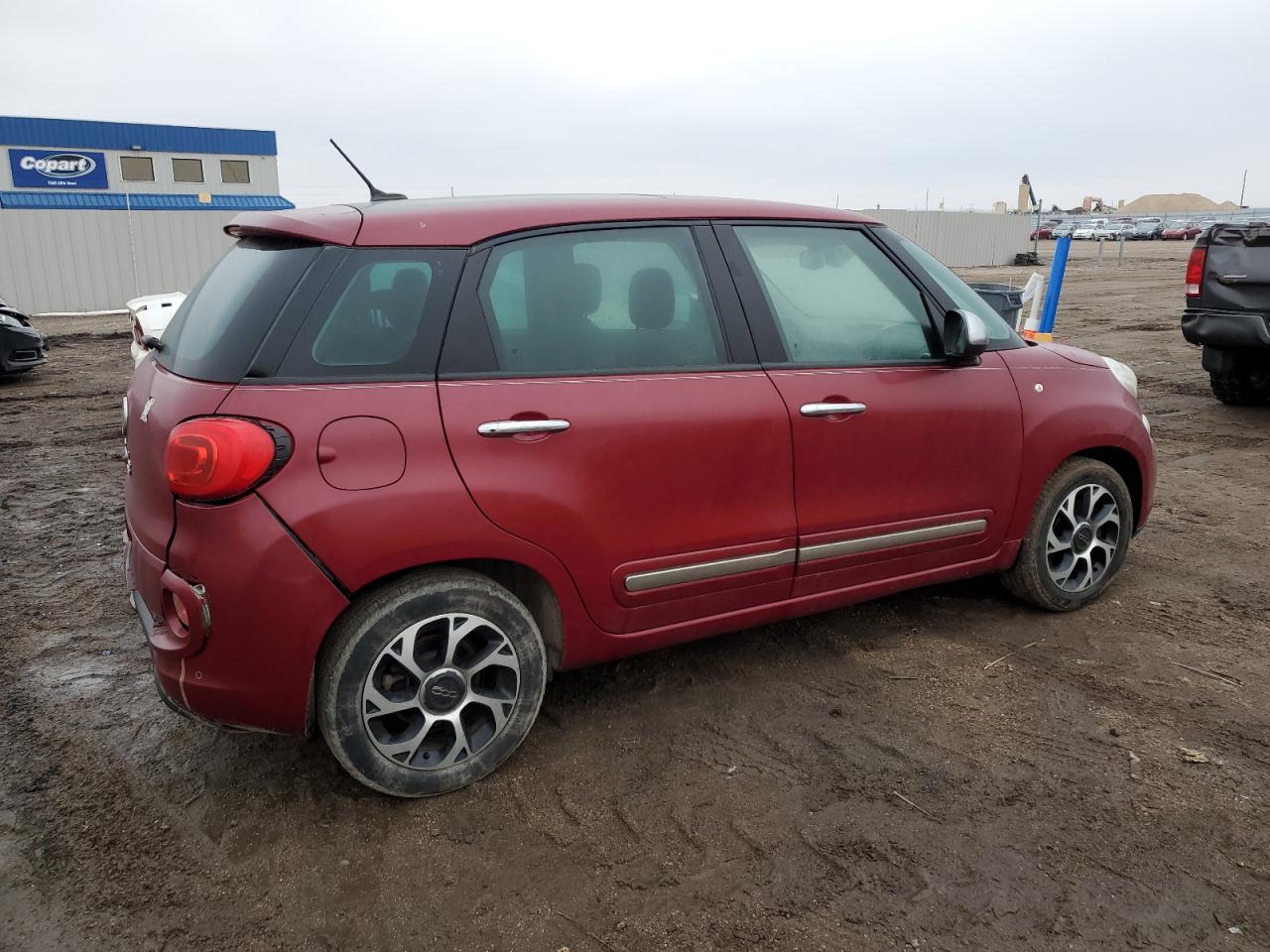 2014 Fiat 500 VIN ZFBCFACH2EZ022025 Copart auction photo, rear end damage thumbnail 3