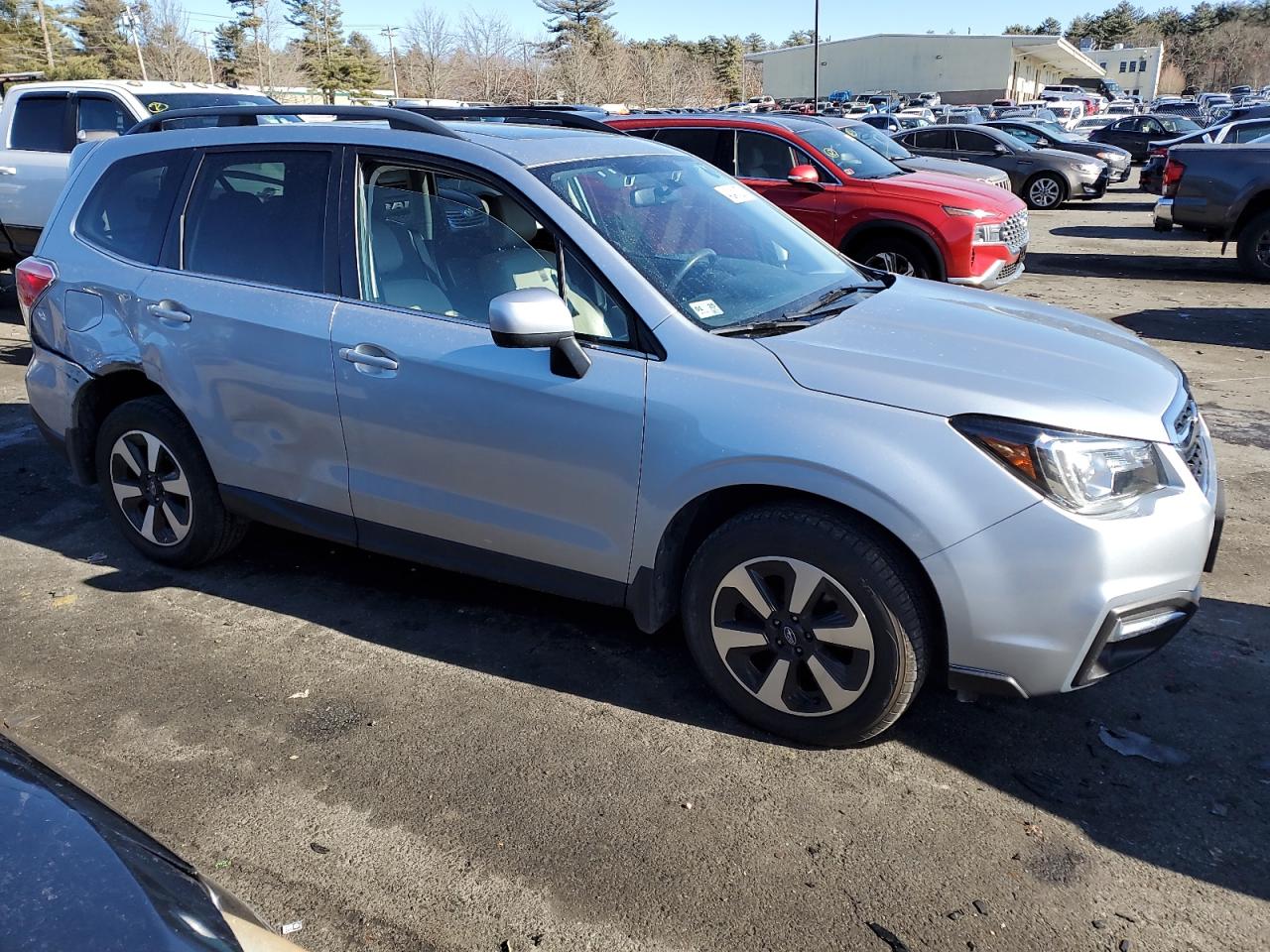 2017 Subaru Forester VIN JF2SJARC9HH595468 Copart auction photo, rear end / side damage thumbnail 4