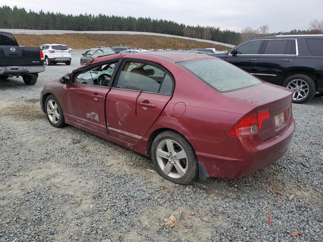 2008 Honda Civic VIN 1HGFA15858L019988 Copart auction photo, all over damage thumbnail 2