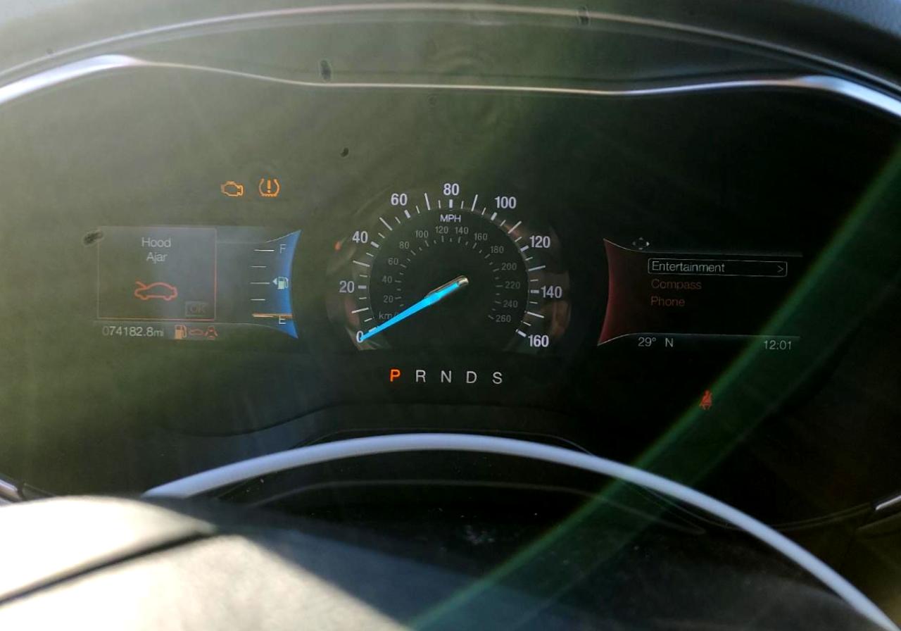2020 Ford Fusion VIN 3FA6P0T92LR110302 Copart auction photo, front end damage thumbnail 9