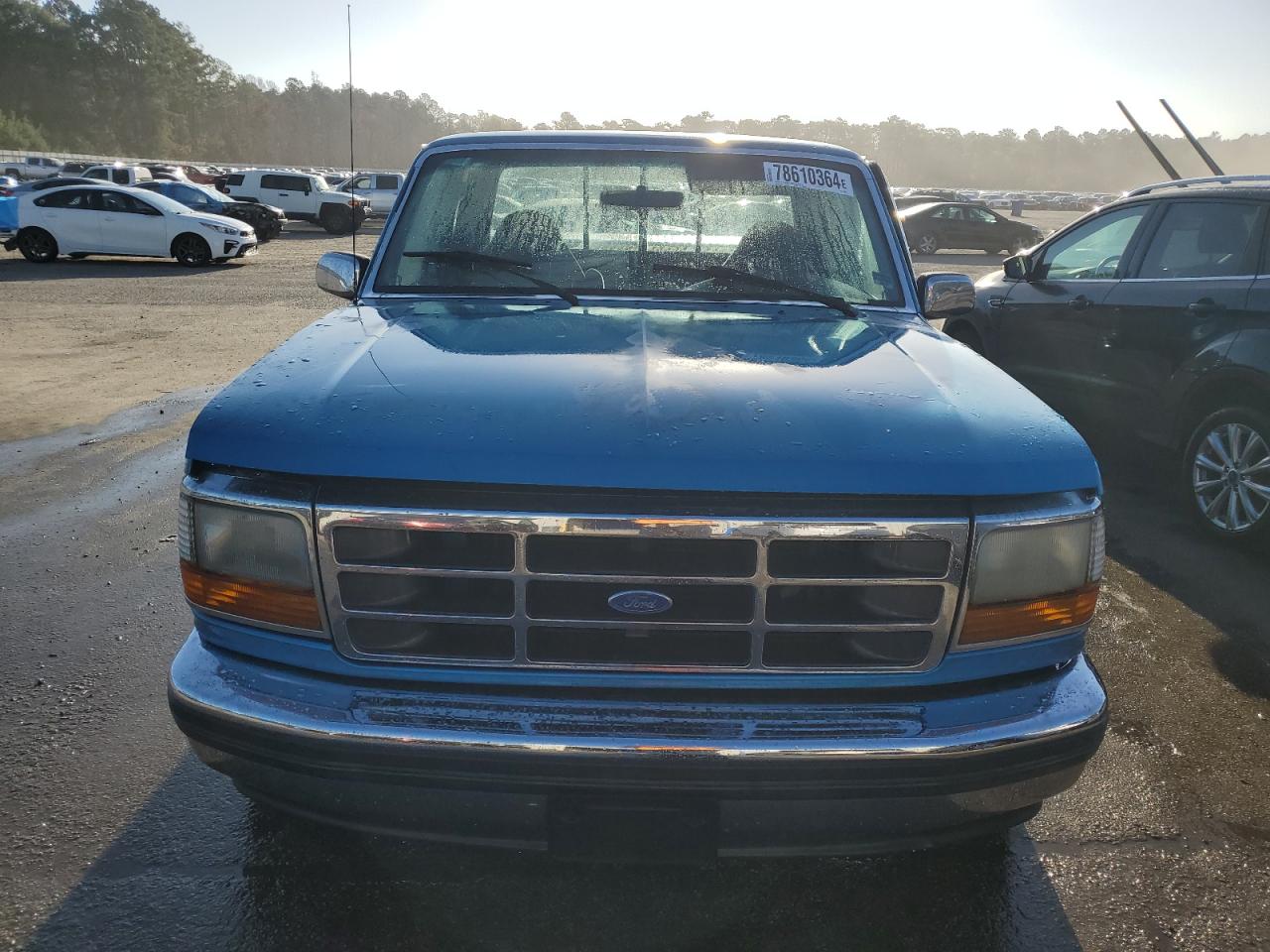 1995 Ford F-150 VIN 1FTEX15YXSKA33682 Copart auction photo, front end / side damage thumbnail 5