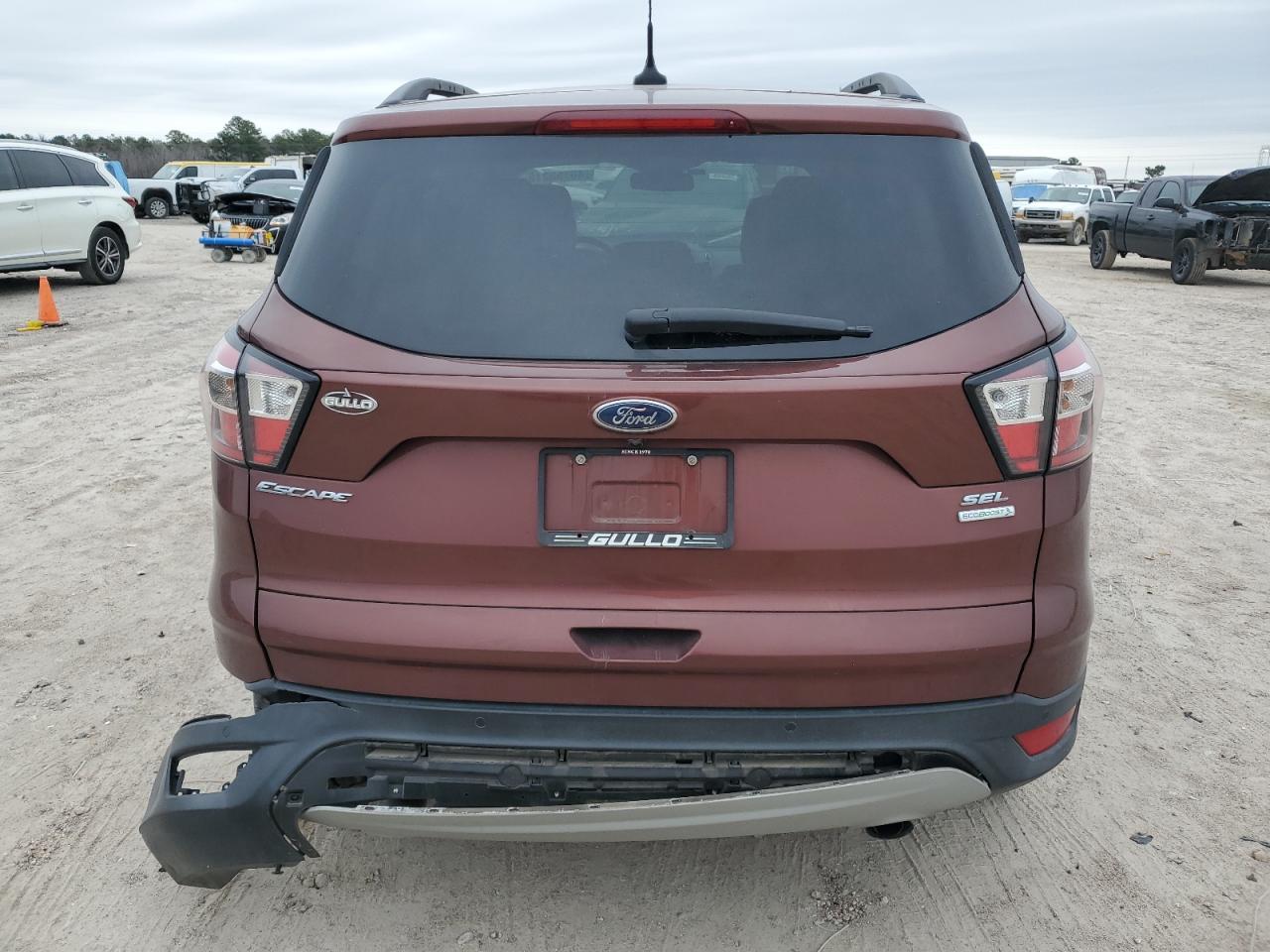 2018 Ford Escape VIN 1FMCU0HDXJUA03941 Copart auction photo, rear end / front end damage thumbnail 6