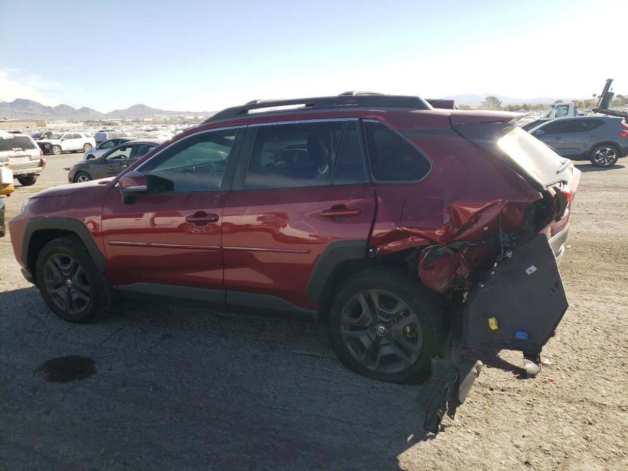 2023 Toyota RAV 4 VIN 2T3J1RFV9PW402033 Copart auction photo, rear end damage thumbnail 2