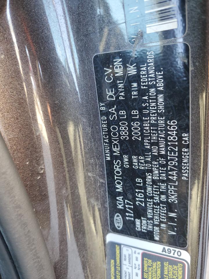 2018 KIA Forte VIN 3KPFL4A79JE218466 Copart auction photo, all over damage thumbnail 13