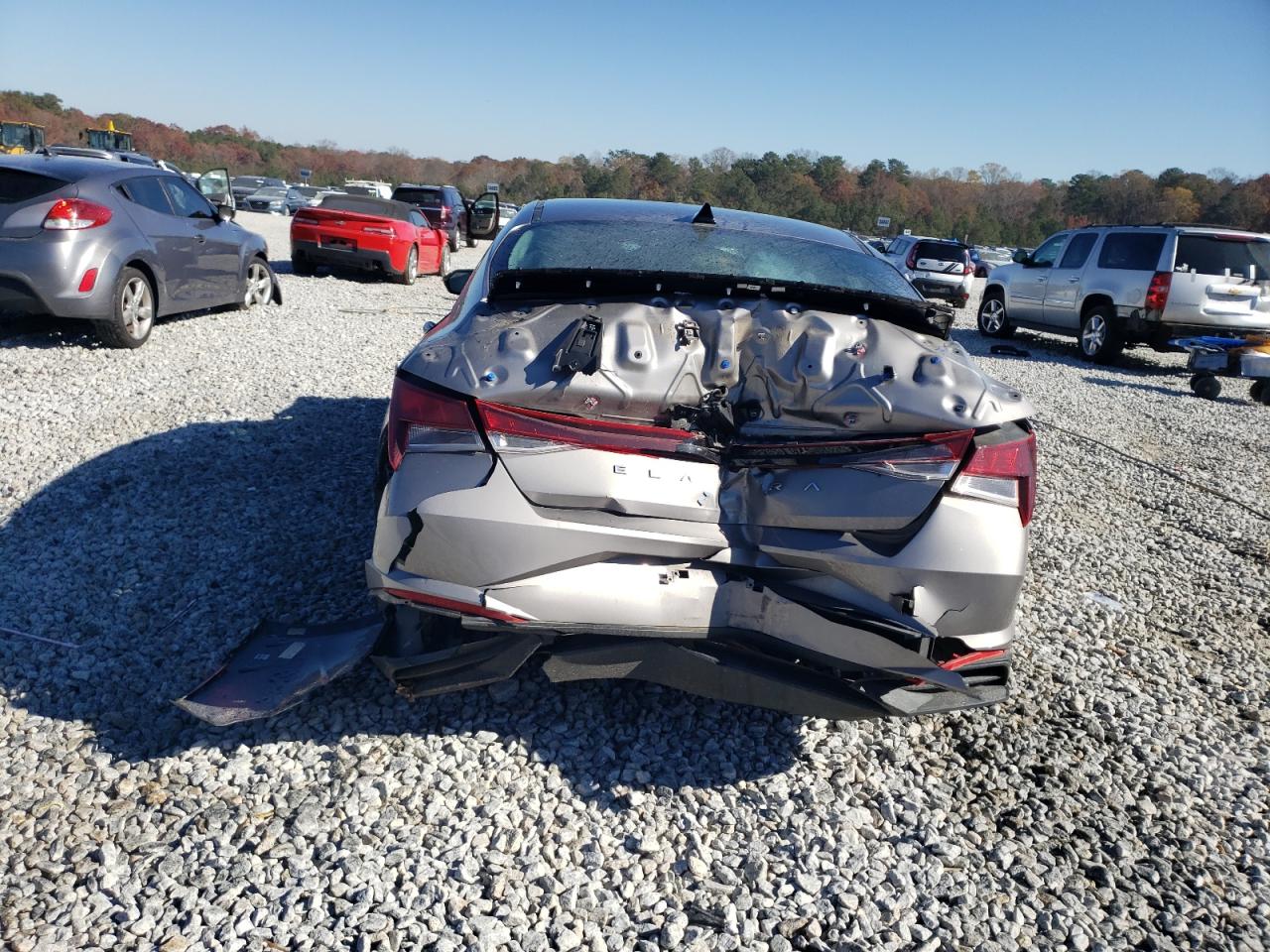 2021 Hyundai Elantra VIN KMHLL4AG3MU142926 Copart auction photo, front end / rear end damage thumbnail 6