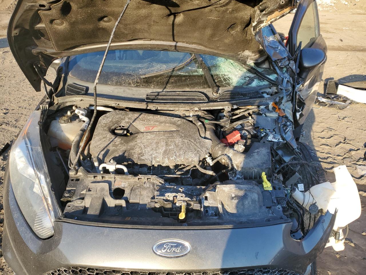 2019 Ford Fiesta VIN 3FADP4GX7KM116552 Copart auction photo, front end / side damage thumbnail 14
