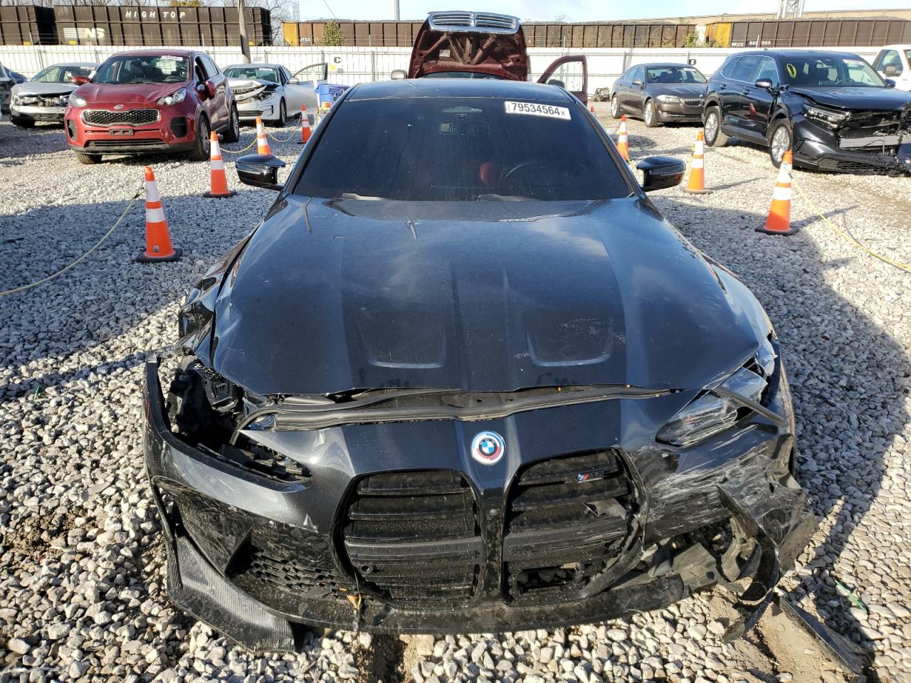2023 BMW M4 VIN WBS43AZ0XPCM20531 Copart auction photo, front end damage thumbnail 5