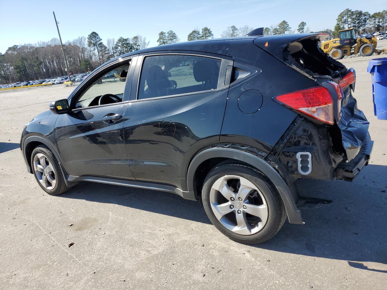 2017 Honda HR-V VIN 3CZRU6H59HG701376 Copart auction photo, rear end / side damage thumbnail 2