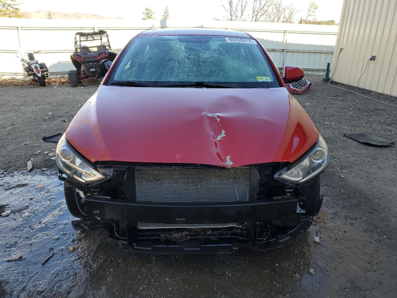 2017 Hyundai Elantra VIN KMHD84LF5HU076167 Copart auction photo, all over damage thumbnail 5
