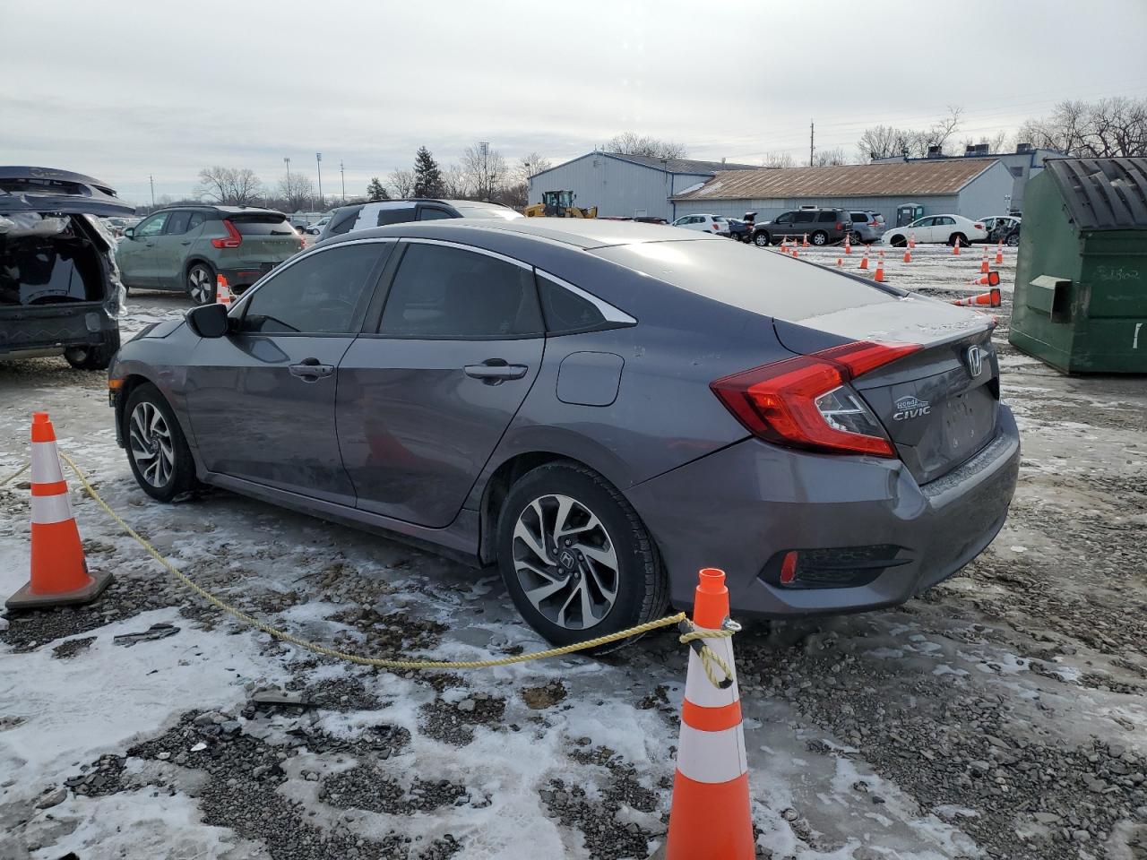 2016 Honda Civic VIN 19XFC2F77GE025089 Copart auction photo, front end damage thumbnail 2
