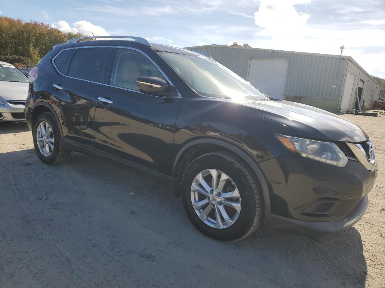 2015 Nissan Rogue VIN KNMAT2MT0FP585870 Copart auction photo, side damage thumbnail 4