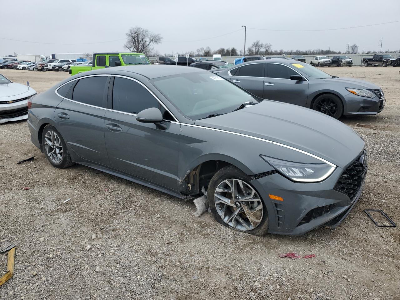 2021 Hyundai Sonata VIN 5NPEL4JA6MH087648 Copart auction photo, front end damage thumbnail 4