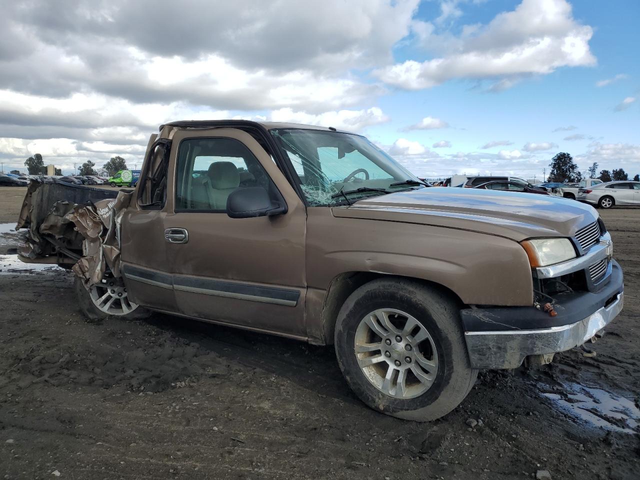 2004 Chevrolet Silverado VIN 1GCEC19T14Z313303 Copart auction photo, rear end / top/roof damage thumbnail 4