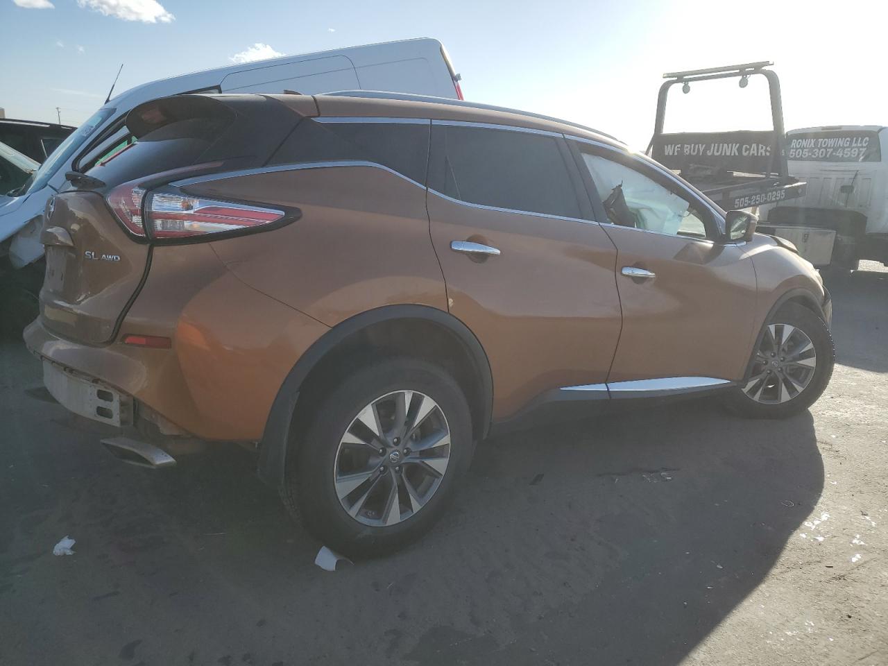 2017 Nissan Murano VIN 5N1AZ2MH9HN112389 Copart auction photo, front end / side damage thumbnail 3