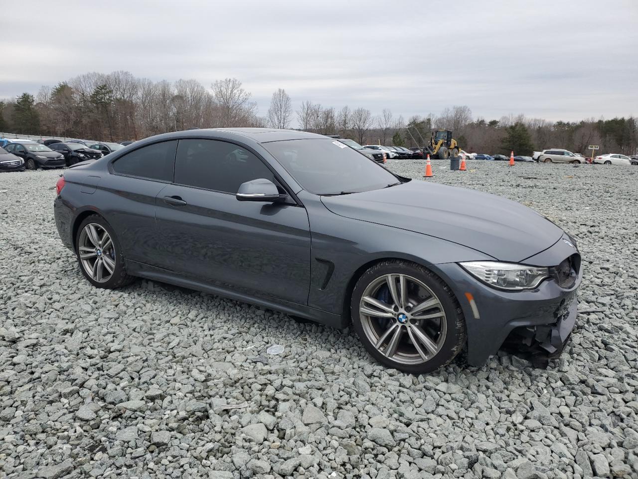 2014 BMW 4er VIN WBA3R1C5XEK190768 Copart auction photo, front end damage thumbnail 4