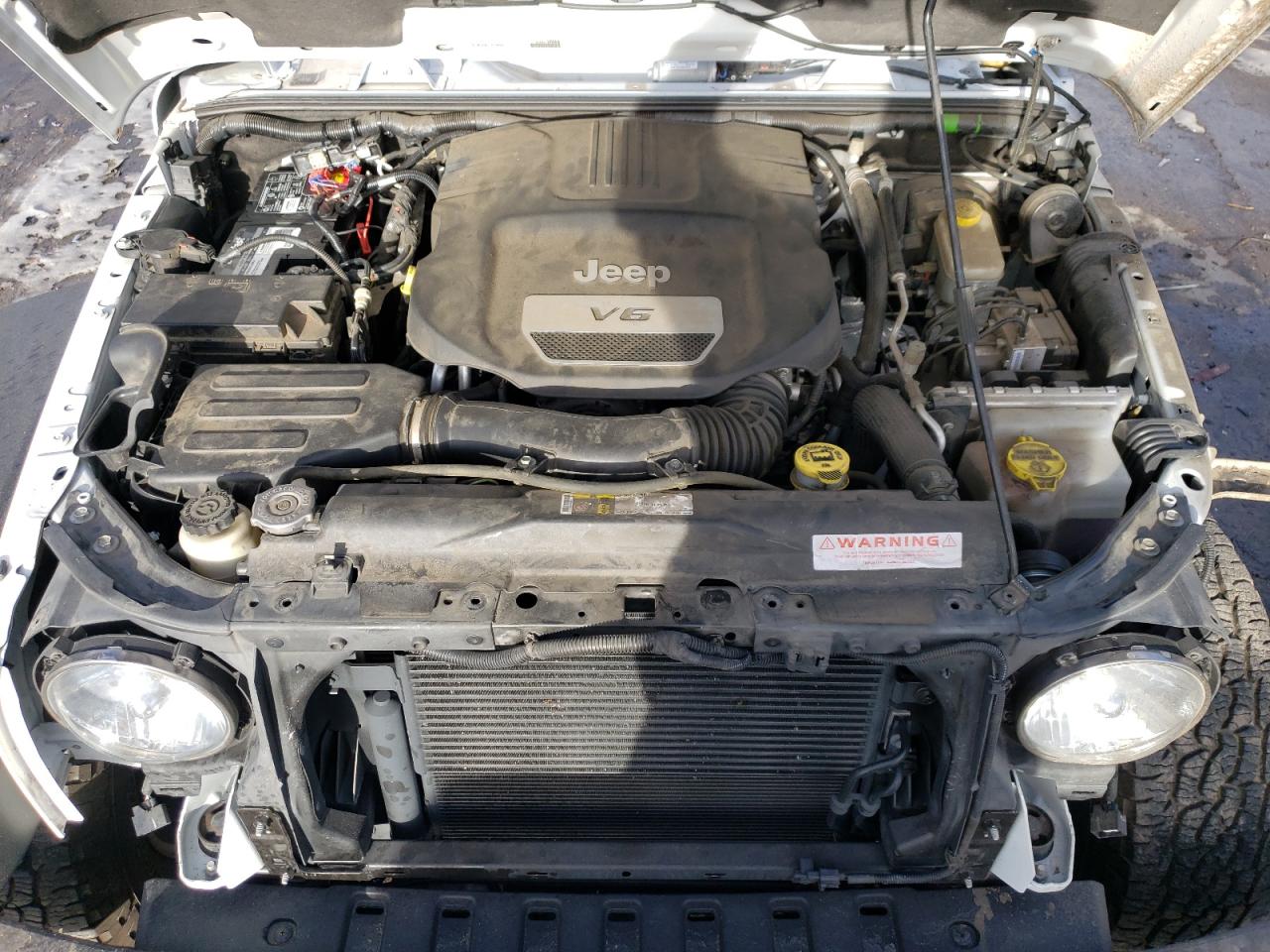 2015 Jeep Wrangler VIN 1C4BJWFGXFL747383 Copart auction photo, side / front end damage thumbnail 12