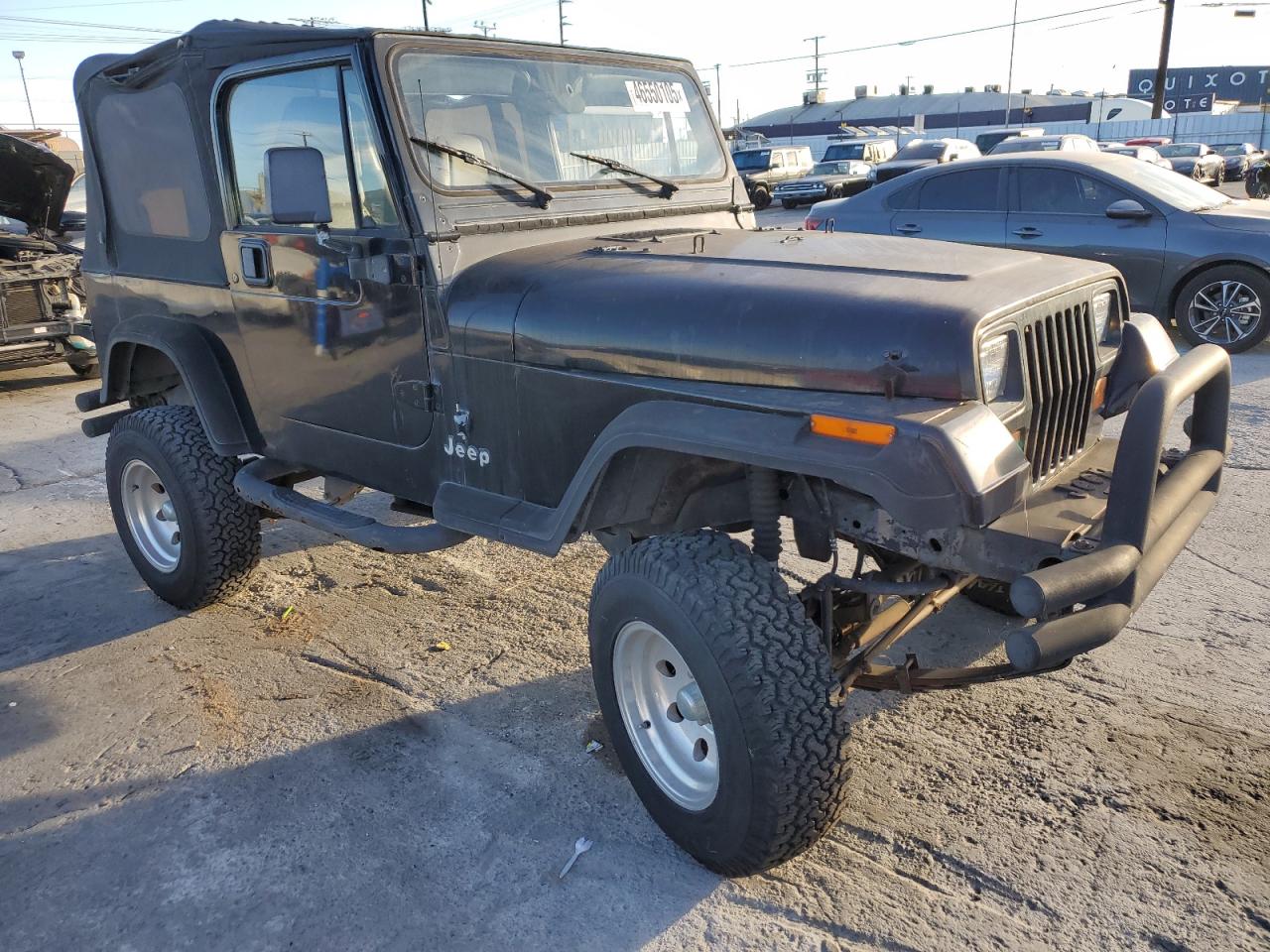 1995 Jeep Wrangler VIN 1J4FY19P3SP246506 Copart auction photo, mechanical damage thumbnail 4