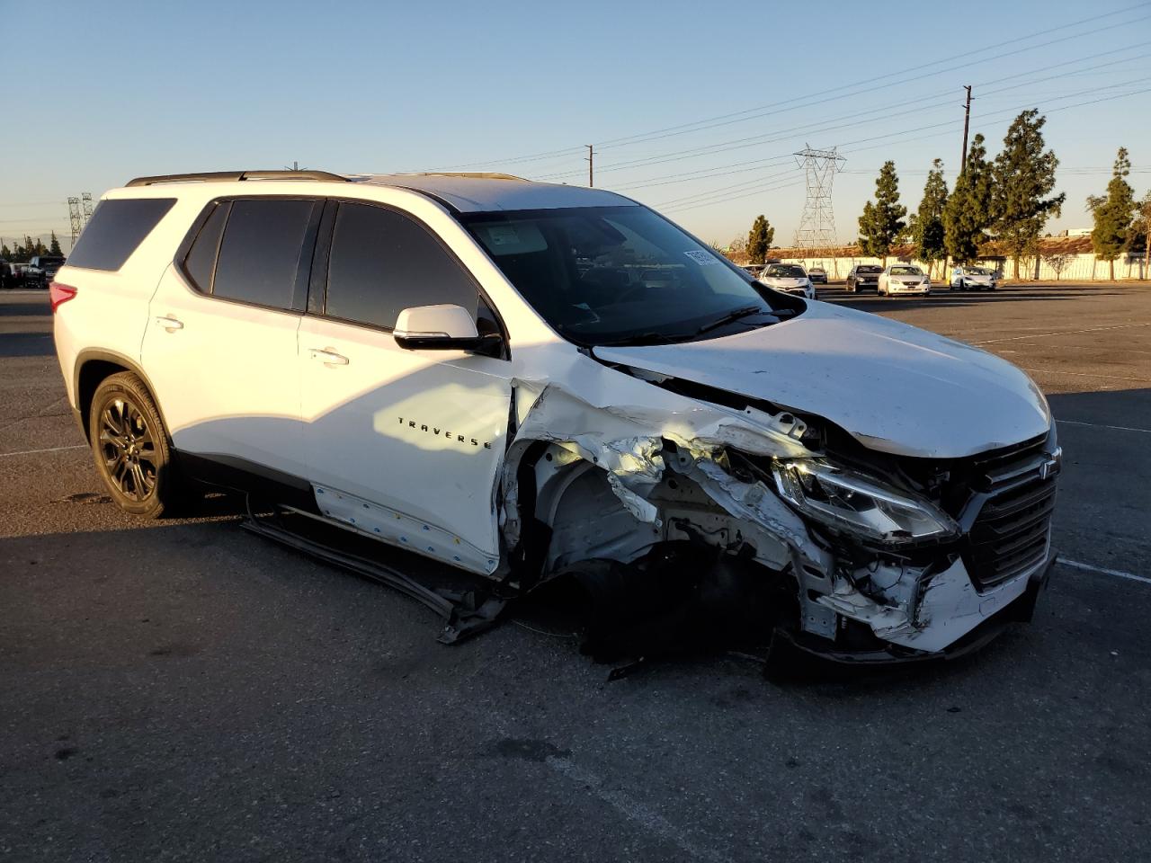 2021 Chevrolet Traverse VIN 1GNERJKW9MJ111253 Copart auction photo, front end damage thumbnail 4