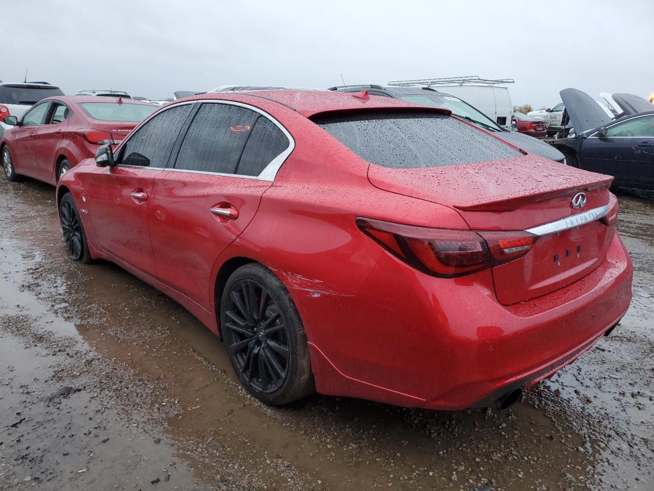 2018 Infiniti Q50 VIN JN1FV7AR6JM481211 Copart auction photo, top/roof damage thumbnail 2