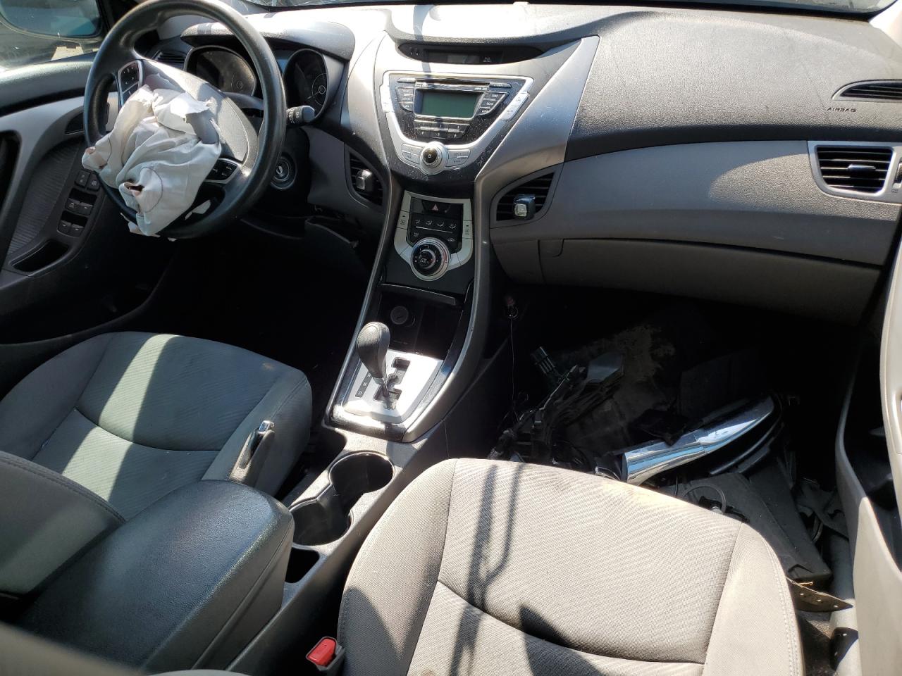 2012 Hyundai Elantra VIN KMHDH4AE3CU449693 Copart auction photo, front end / side damage thumbnail 8
