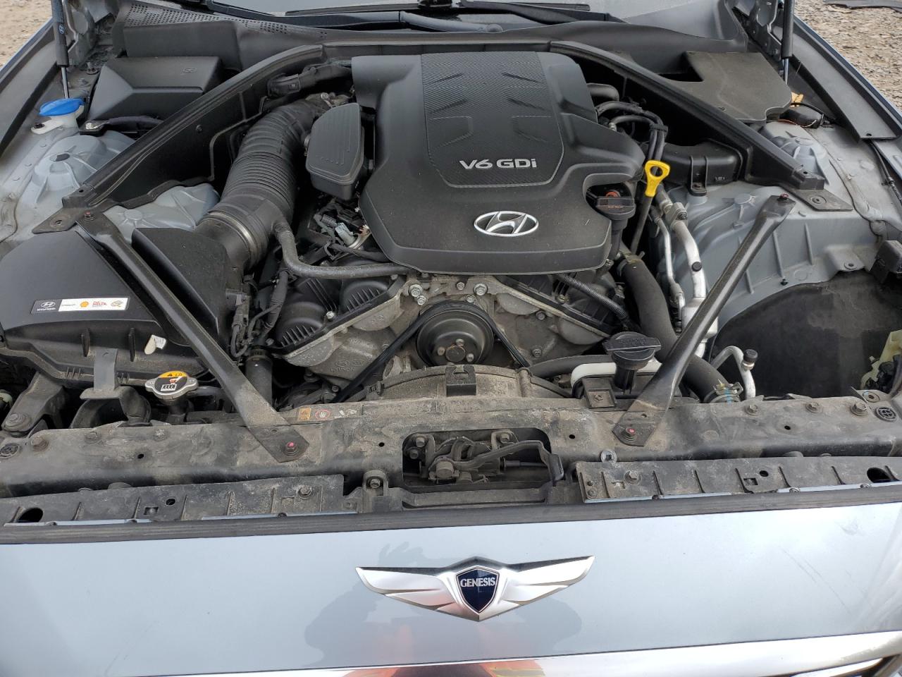 2015 Hyundai Genesis VIN KMHGN4JE5FU050682 Copart auction photo, front end damage thumbnail 11