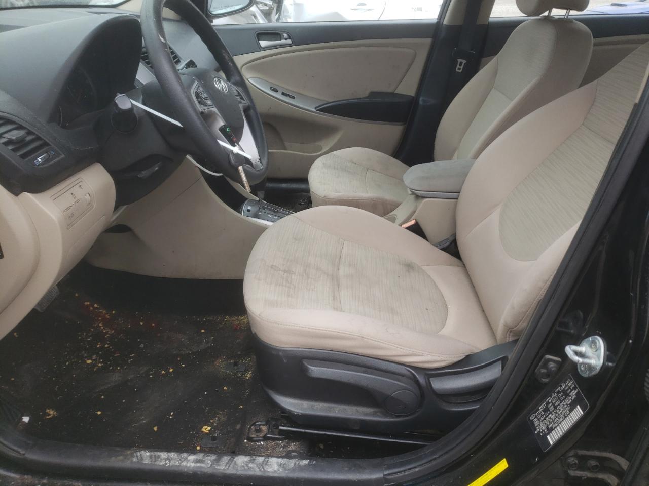 2016 Hyundai Accent VIN KMHCT4AE1GU093907 Copart auction photo, front end / rear end damage thumbnail 7