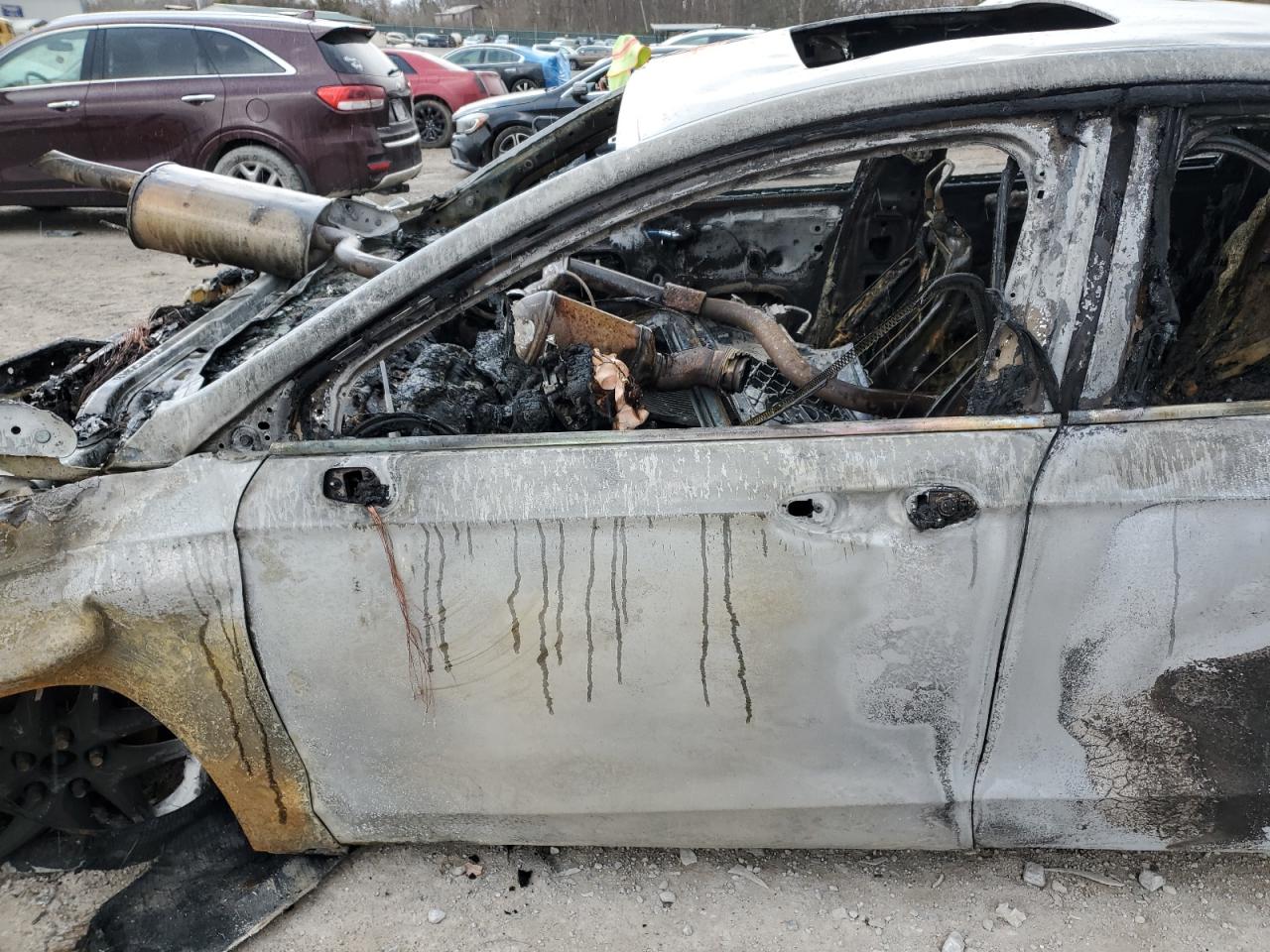 2014 Ford Fusion VIN 3FA6P0H73ER281893 Copart auction photo, burn damage thumbnail 7