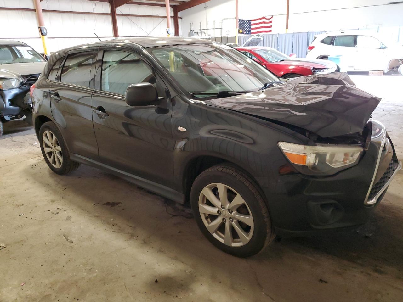 2015 Mitsubishi Outlander VIN 4A4AR3AU0FE040919 Copart auction photo, front end damage thumbnail 4