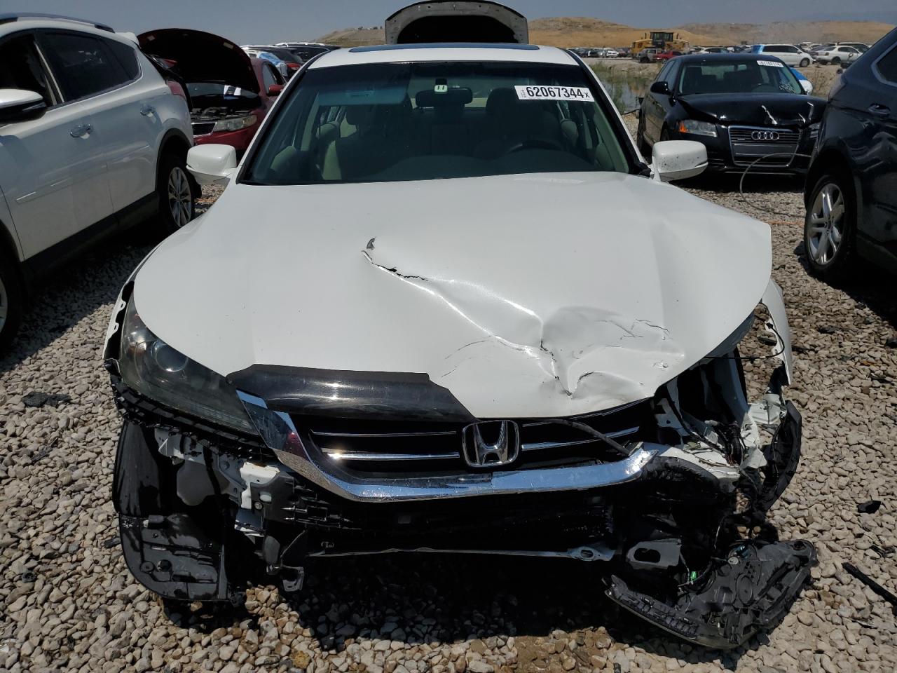 2014 Honda Accord VIN 1HGCR2F74EA002193 Copart auction photo, front end damage thumbnail 5