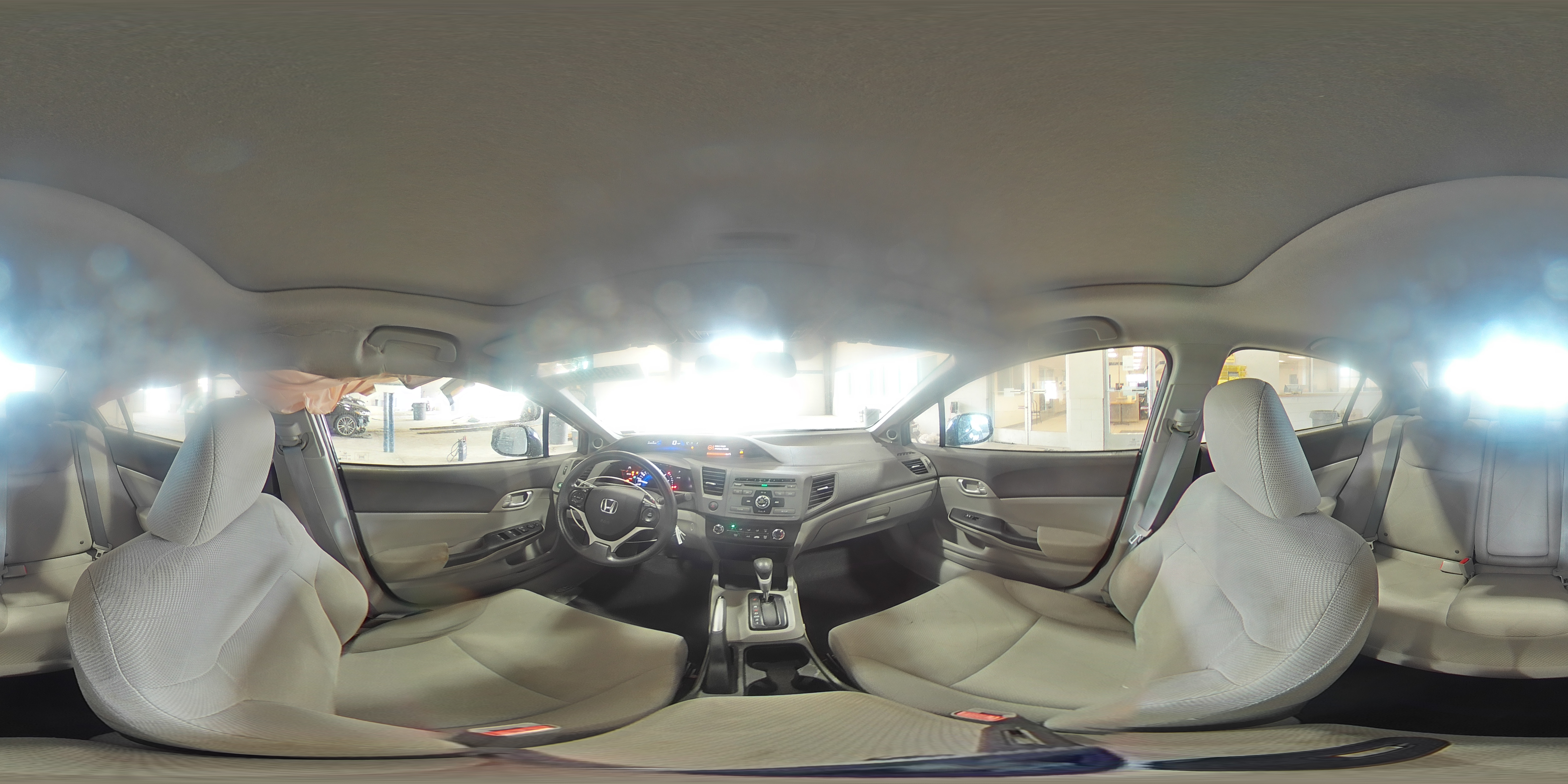 2012 Honda Civic VIN 19XFB2F82CE335365 Copart auction photo, rear end / undercarriage damage thumbnail 12