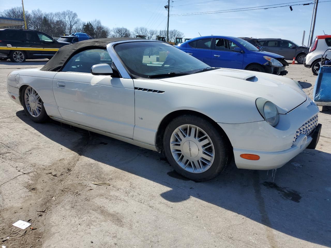 2003 Ford Thunderbird VIN 1FAHP60AX3Y114447 Copart auction photo, water/flood damage thumbnail 4