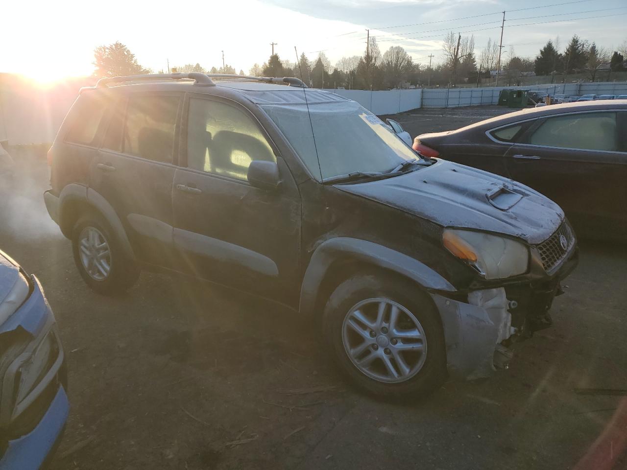 2003 Toyota RAV 4 VIN JTEGH20V830094093 Copart auction photo, all over / front end damage thumbnail 4