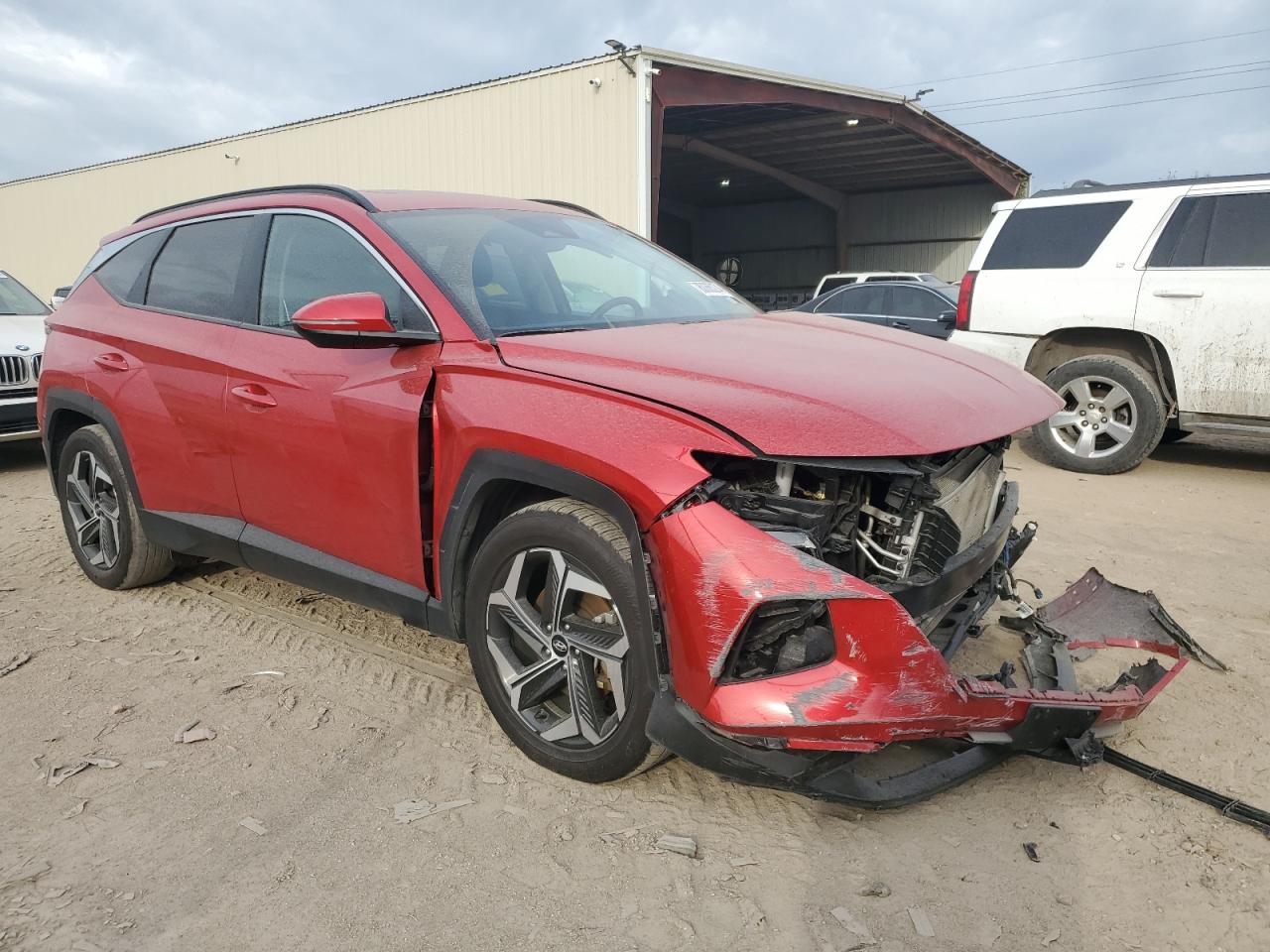 2023 Hyundai Tucson VIN 5NMJF3AE9PH215496 Copart auction photo, front end / rear end damage thumbnail 4