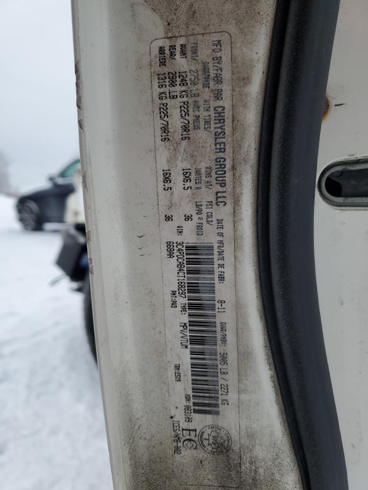 2012 Dodge Journey VIN 3C4PDCAB4CT168297 Copart auction photo, front end damage thumbnail 12