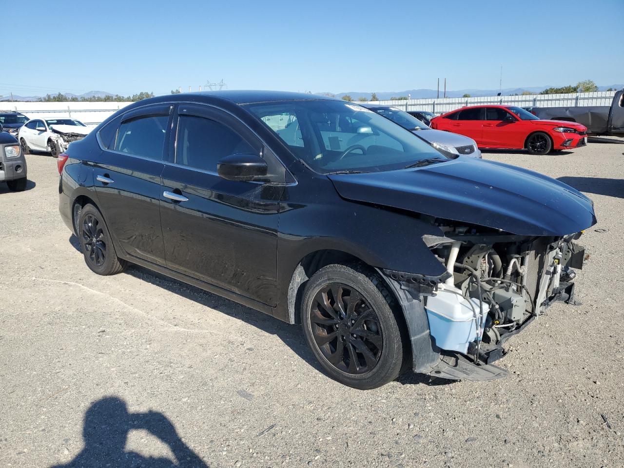 2018 Nissan Sentra VIN 3N1AB7AP3JY276220 Copart auction photo, front end damage thumbnail 4