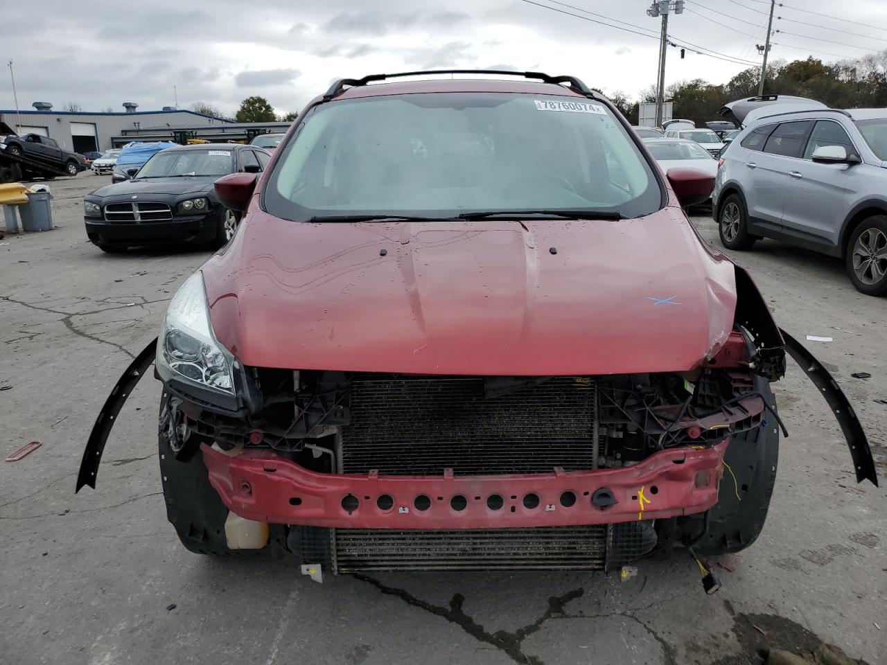 2013 Ford Escape VIN 1FMCU0G96DUC19724 Copart auction photo, front end damage thumbnail 5