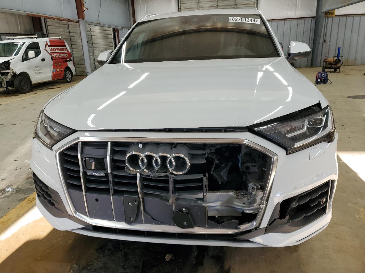 2021 Audi Q7 VIN WA1LXAF75MD000278 Copart auction photo, front end / mechanical damage thumbnail 5