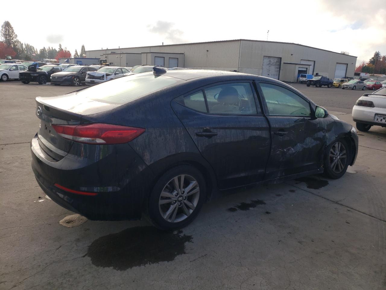 2018 Hyundai Elantra VIN 5NPD84LF3JH337543 Copart auction photo, side damage thumbnail 3