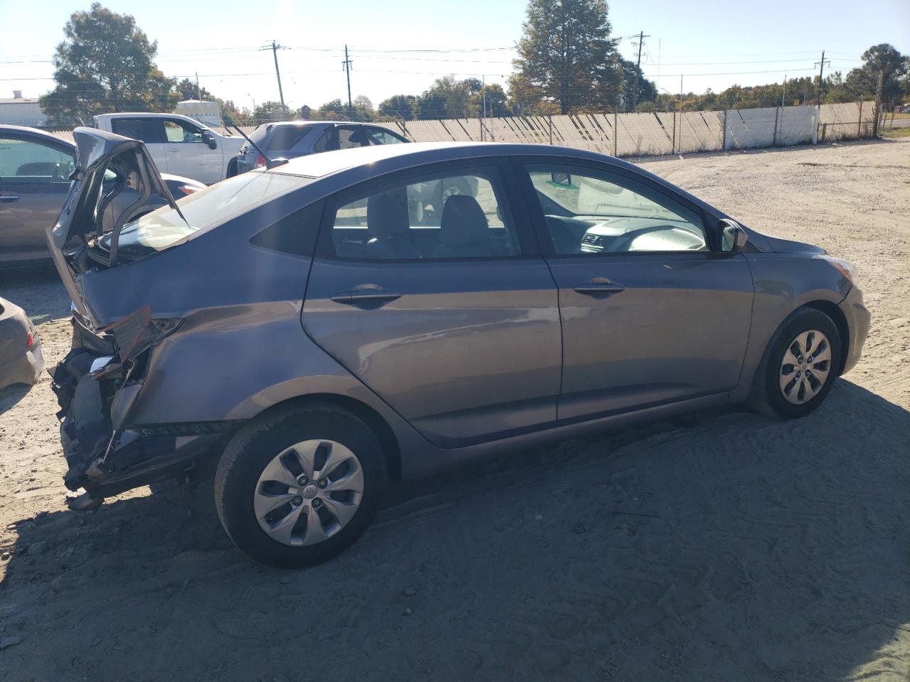 2016 Hyundai Accent VIN KMHCT4AE3GU136773 Copart auction photo, rear end / all over damage thumbnail 3