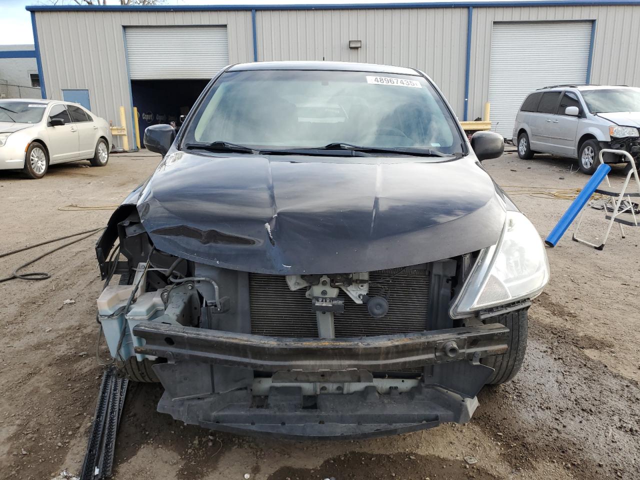 2012 Nissan Versa VIN 3N1BC1CP1CL368213 Copart auction photo, front end / side damage thumbnail 5