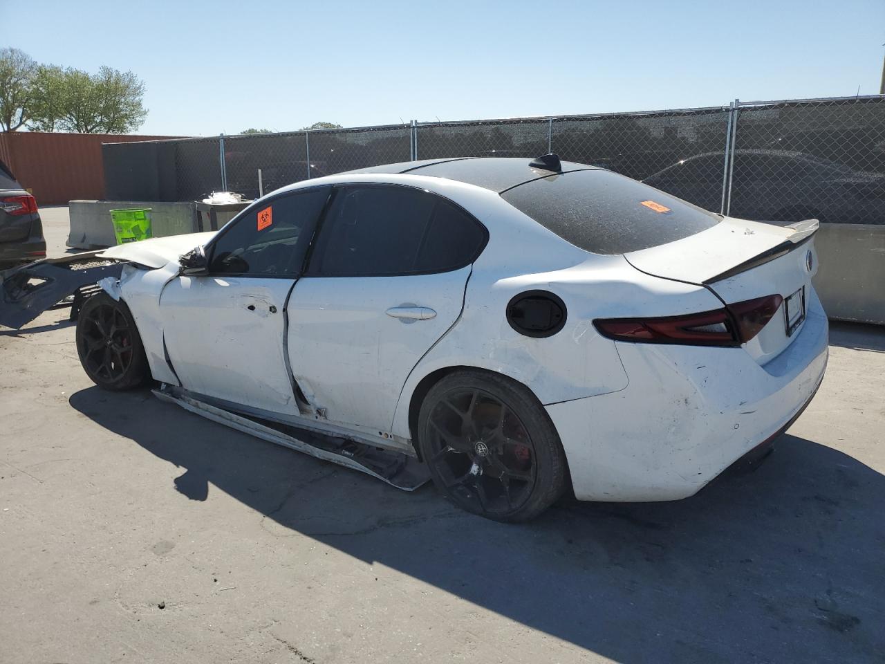 2019 Alfa Romeo Giulia VIN ZARFAMAN5K7616706 Copart auction photo, all over damage thumbnail 2