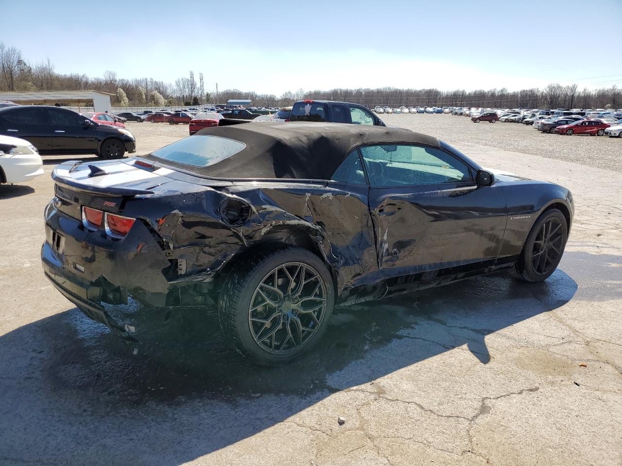 2011 Chevrolet Camaro VIN 2G1FB3DD0B9204060 Copart auction photo, rear end / side damage thumbnail 3