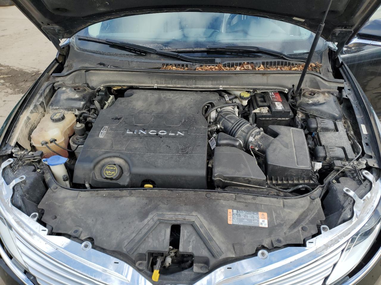 2015 Lincoln MKZ VIN 3LN6L2JK5FR625771 Copart auction photo, front end / side damage thumbnail 11