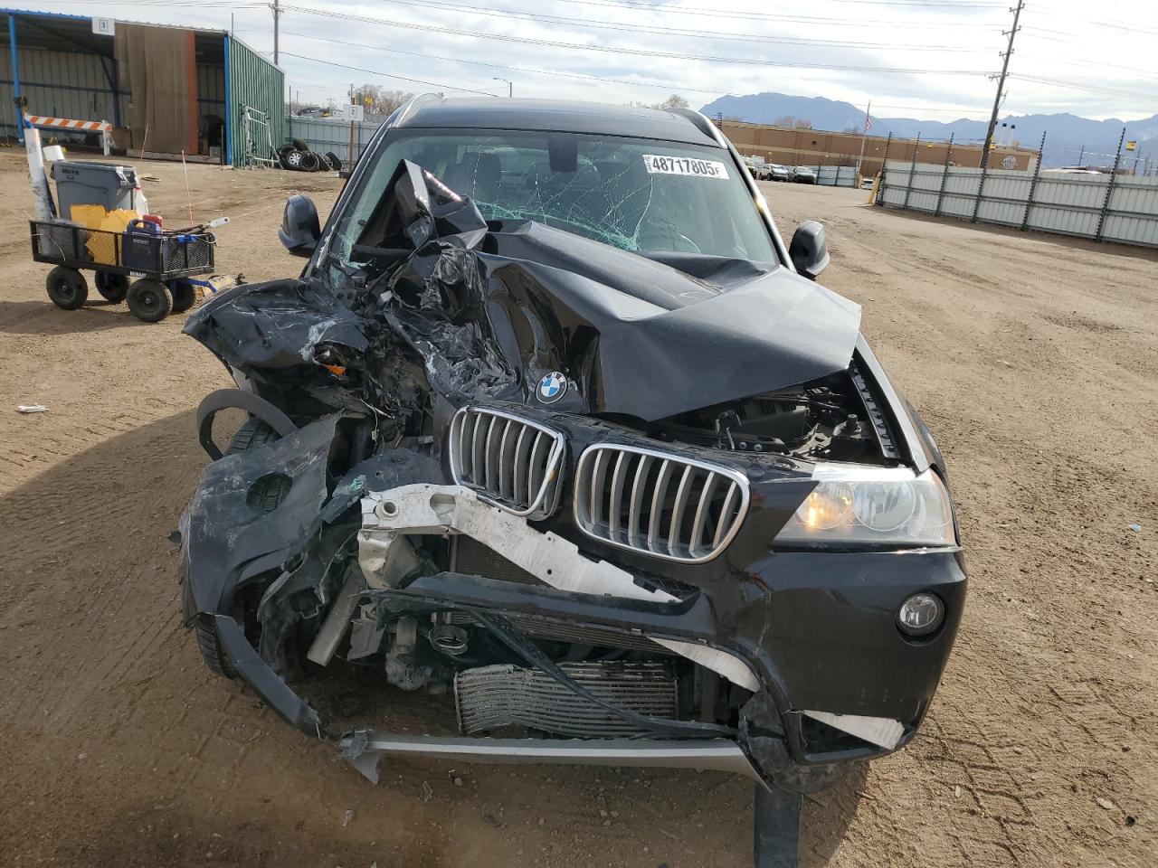 2014 BMW X3 VIN 5UXWX9C53E0D13117 Copart auction photo, front end damage thumbnail 5