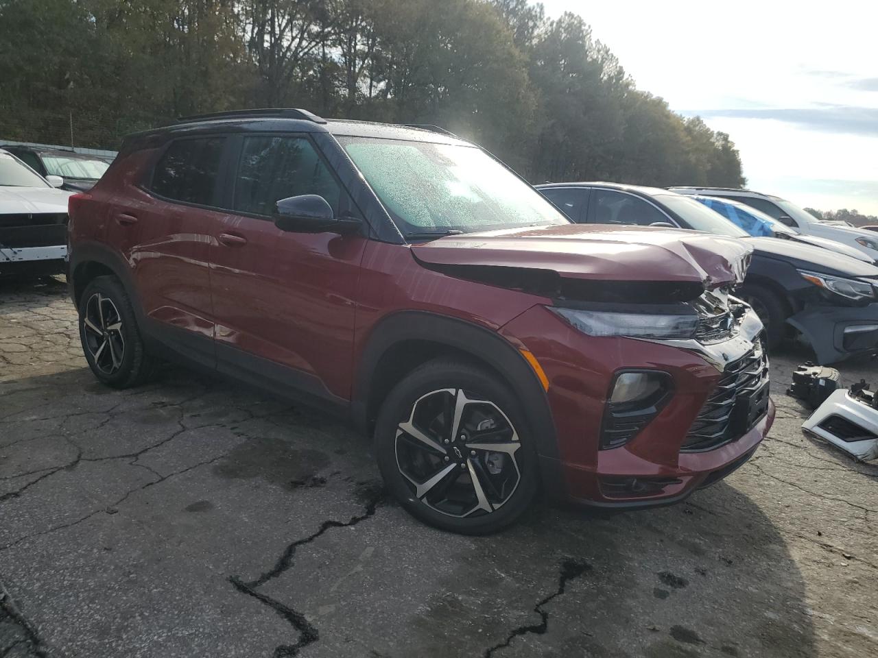 2023 Chevrolet TrailBlazer VIN KL79MTSL4PB014760 Copart auction photo, front end damage thumbnail 4