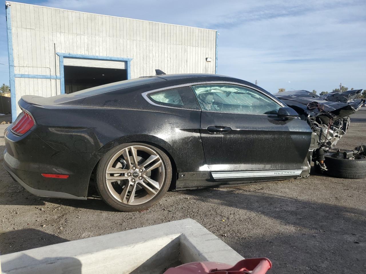 2021 Ford Mustang VIN 1FA6P8TH3M5152147 Copart auction photo, front end damage thumbnail 3