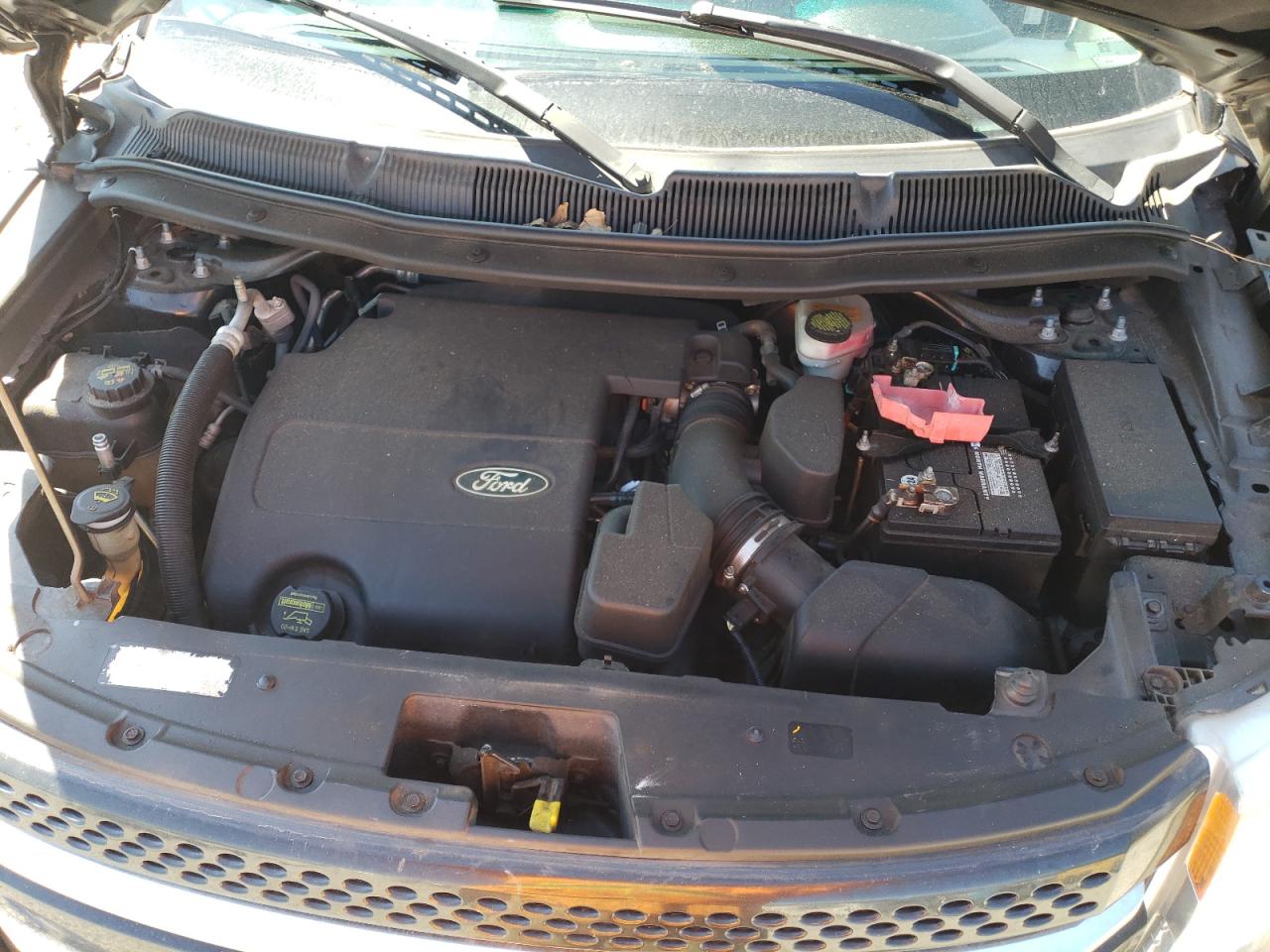 2014 Ford Explorer VIN 1FM5K8F80EGA87730 Copart auction photo, front end / side damage thumbnail 12